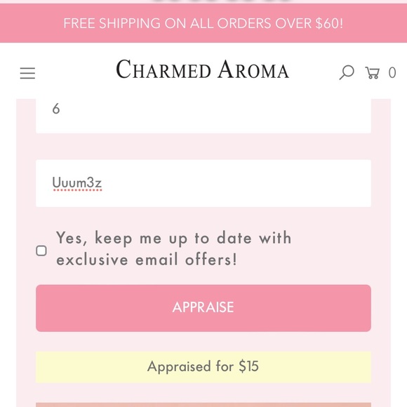 Charmed Aroma ring size 8 - Picture 5 of 7